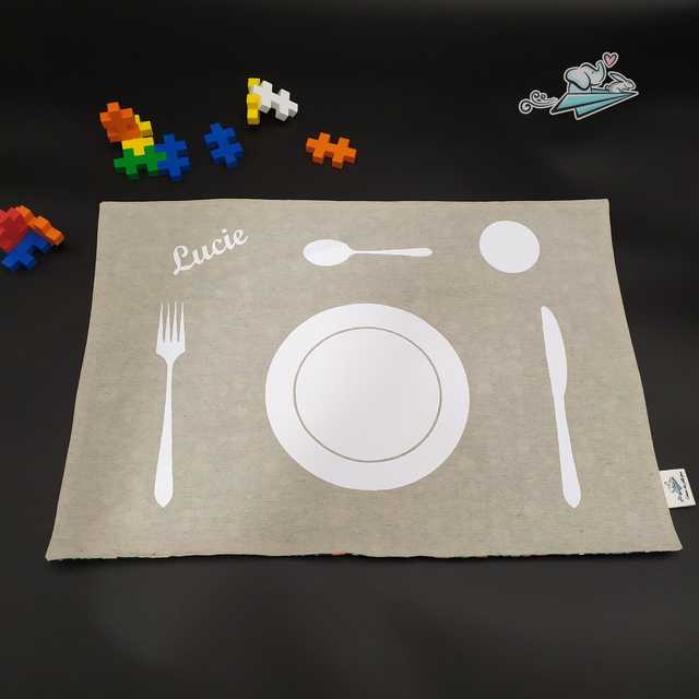 Set de table pédagogique réversible et personnalisé pour enfant